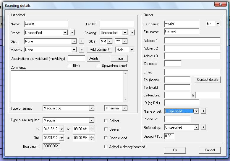 screenshot of KennelMate