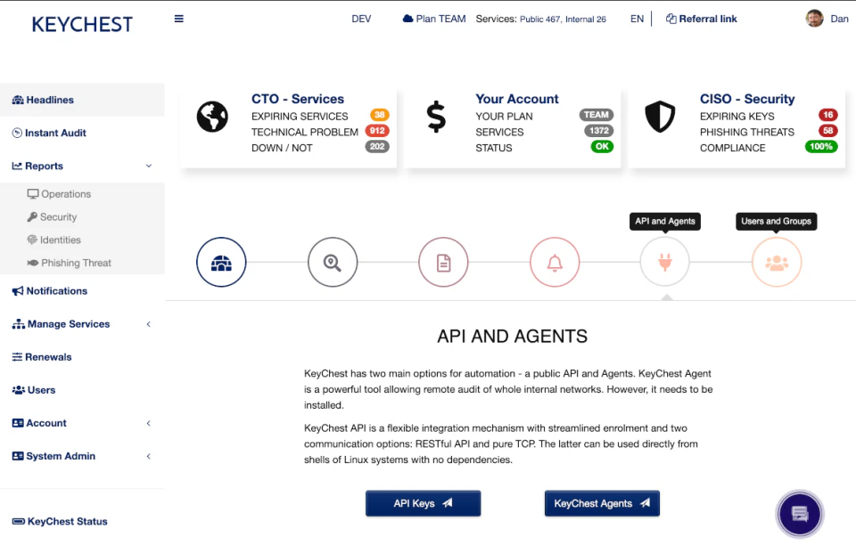 screenshot of KeyChest