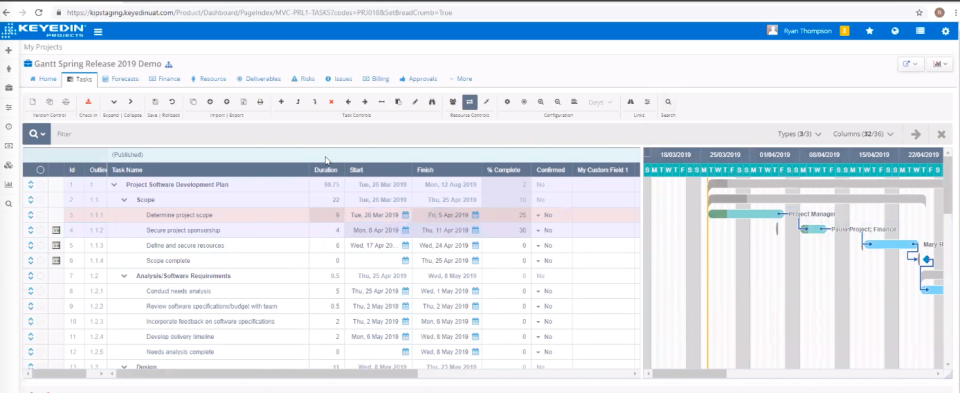 screenshot of KeyedIn