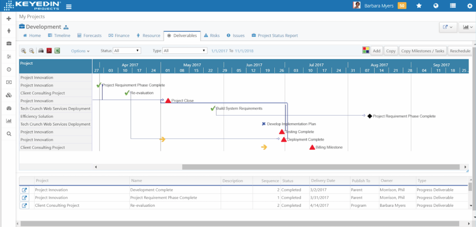 screenshot of KeyedIn
