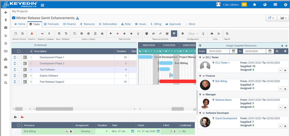 screenshot of KeyedIn
