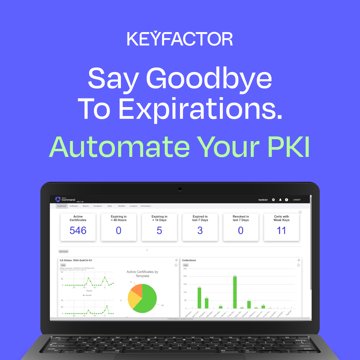 screenshot of Keyfactor