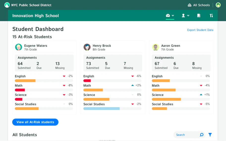 screenshot of Kiddom