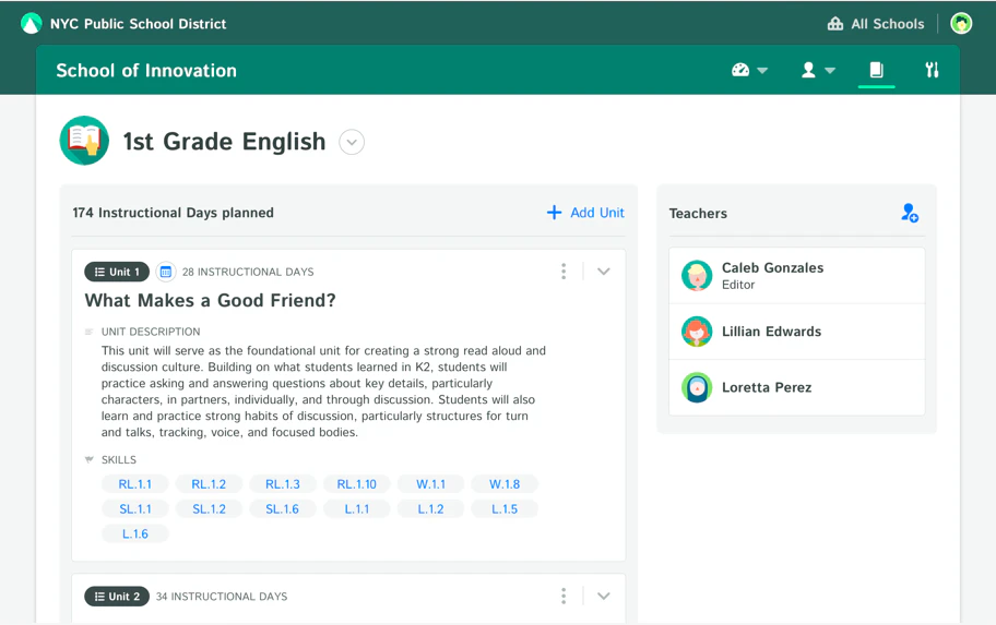 screenshot of Kiddom