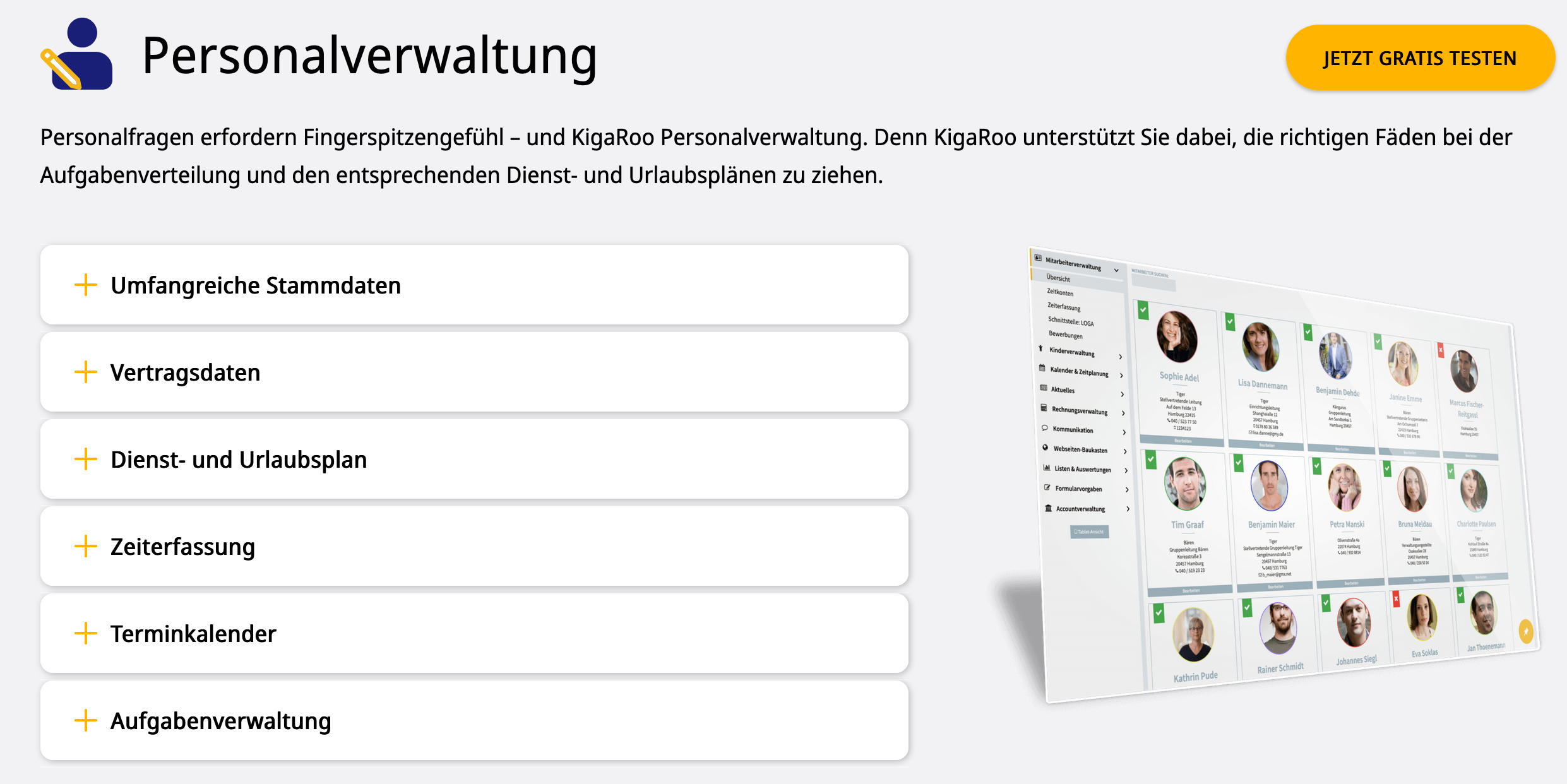 screenshot of KigaRoo