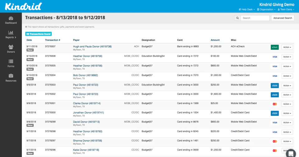 screenshot of Kindrid