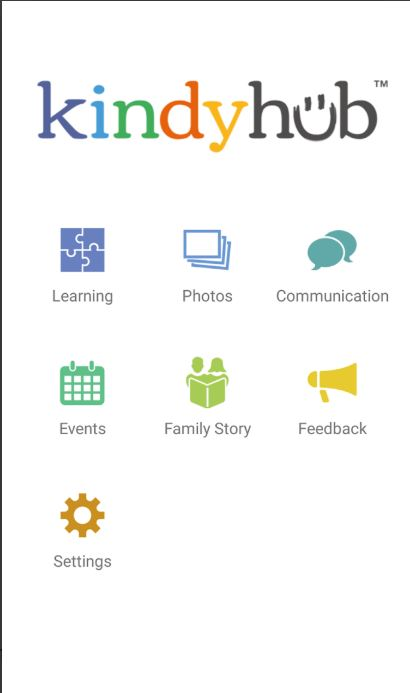 screenshot of Kindyhub