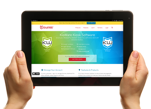 screenshot of Kioware