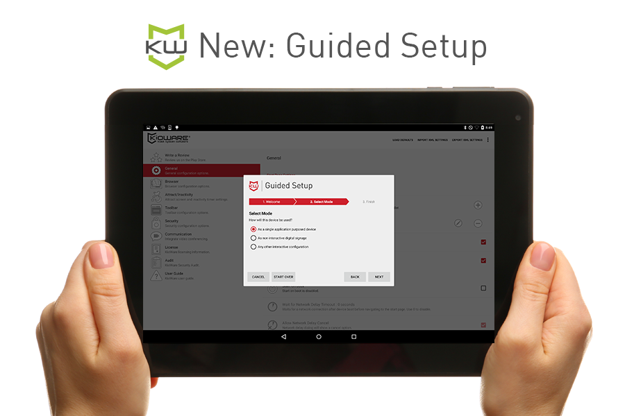 screenshot of Kioware