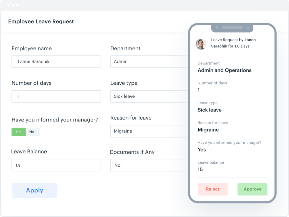 screenshot of Kissflow