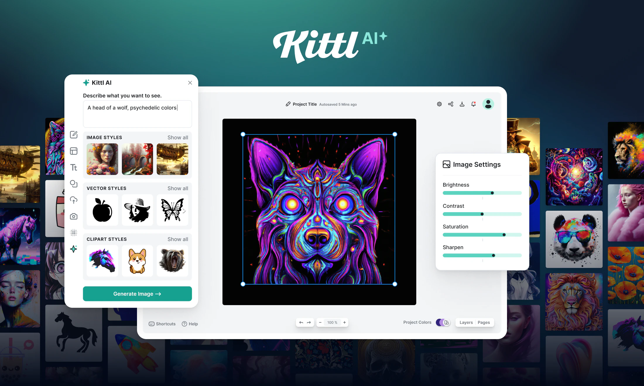 screenshot of Kittl