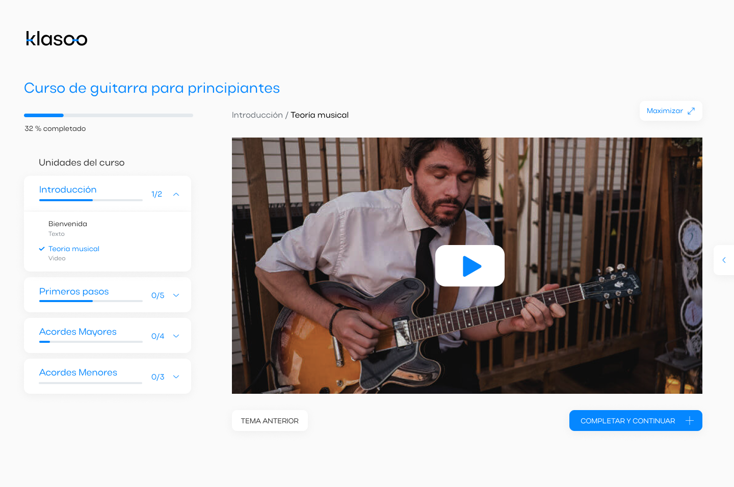 screenshot of Klasoo
