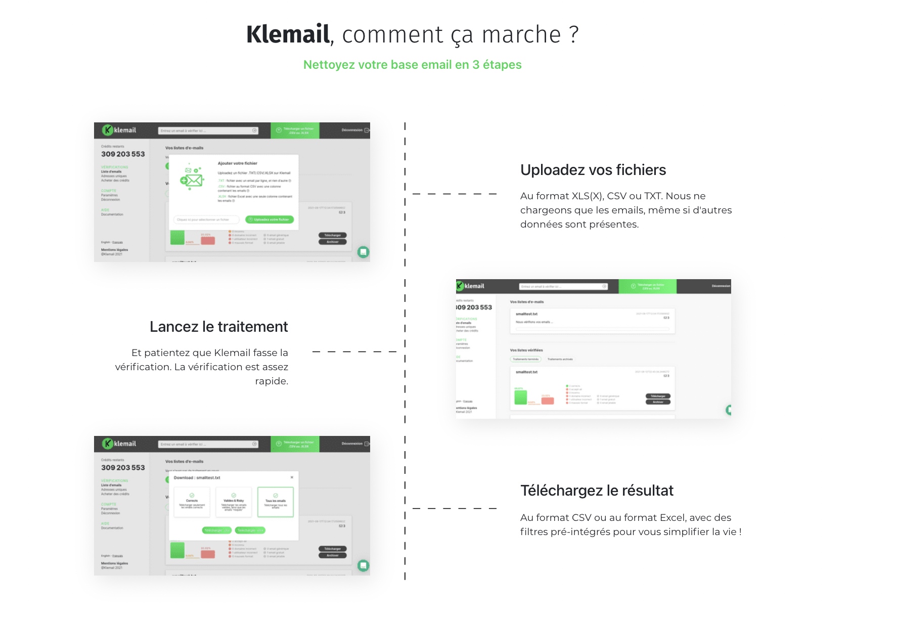 screenshot of Klemail
