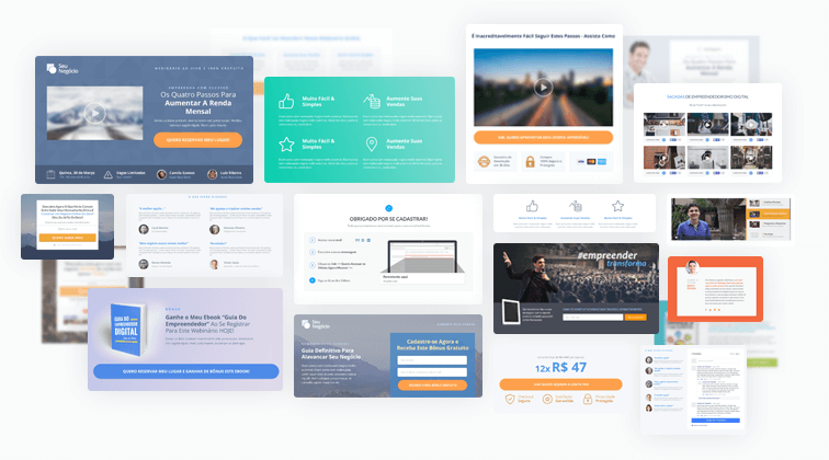 screenshot of Klickpages