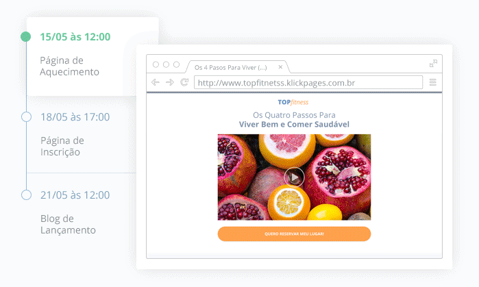 screenshot of Klickpages
