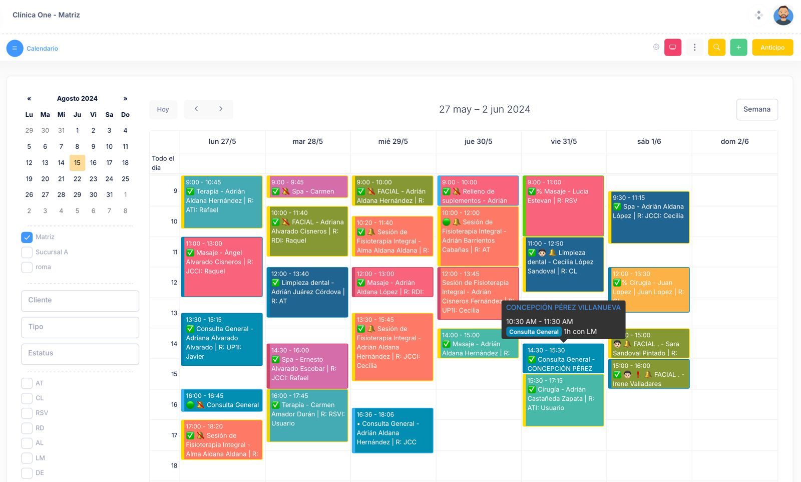screenshot of Kliniko