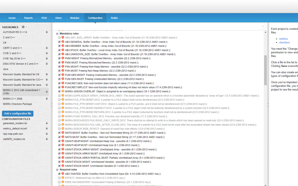 screenshot of Klocwork