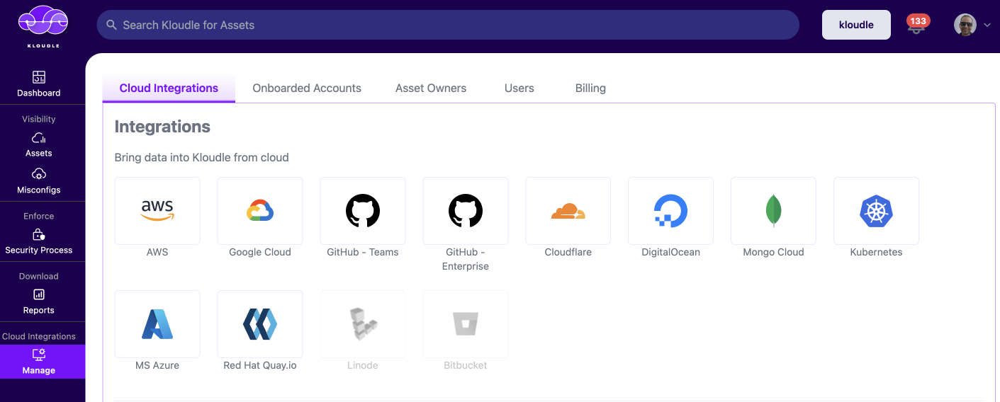 screenshot of Kloudle