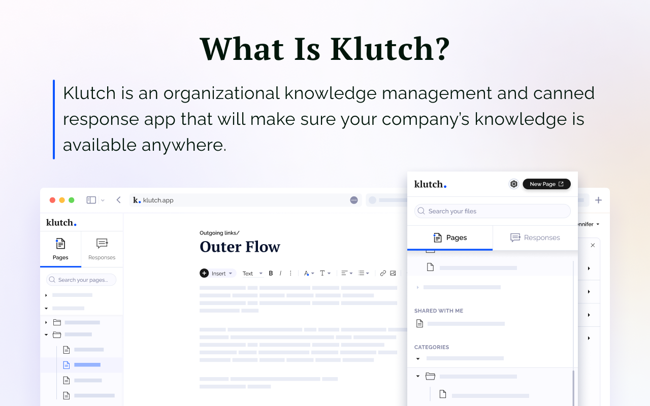 screenshot of Klutch