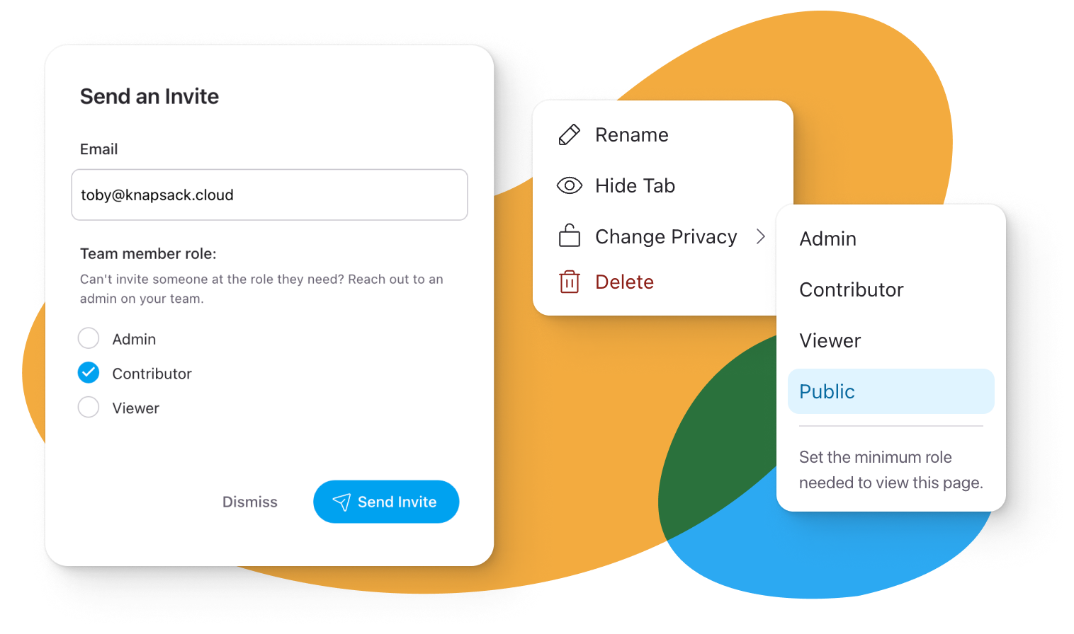 screenshot of Knapsack