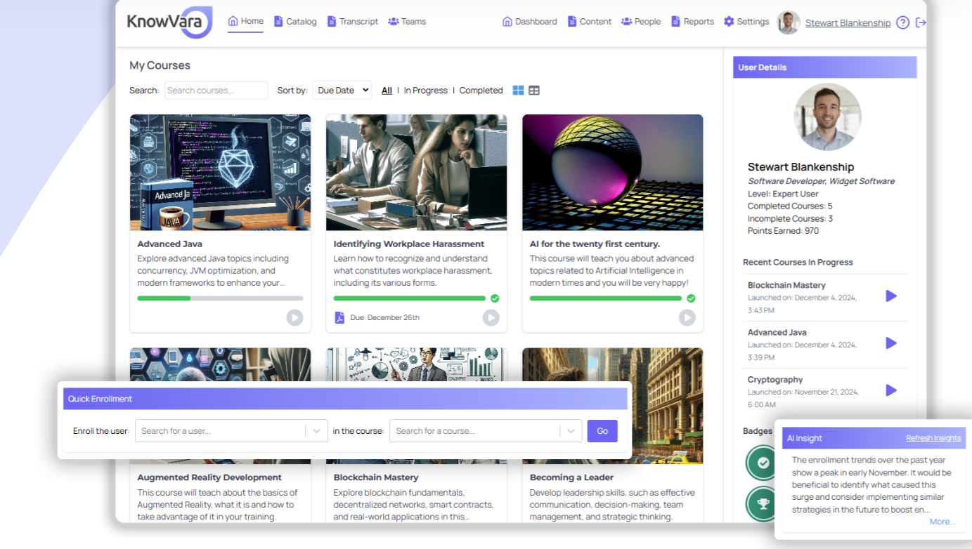 screenshot of KnowVara