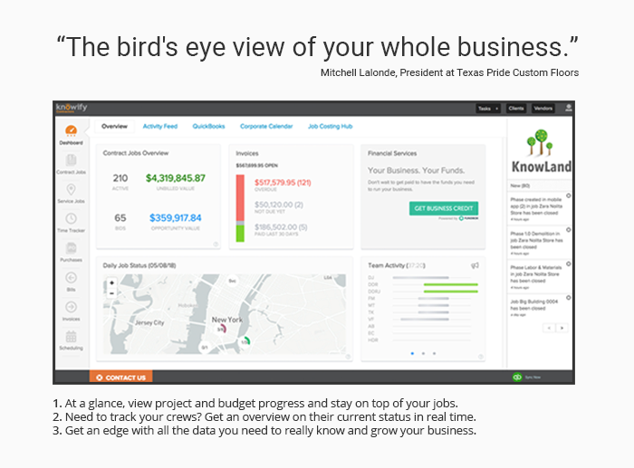 screenshot of Knowify