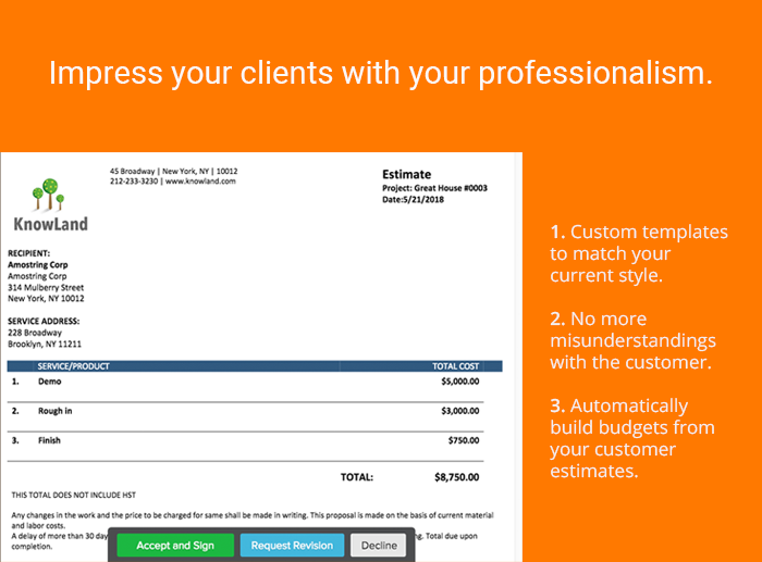 screenshot of Knowify