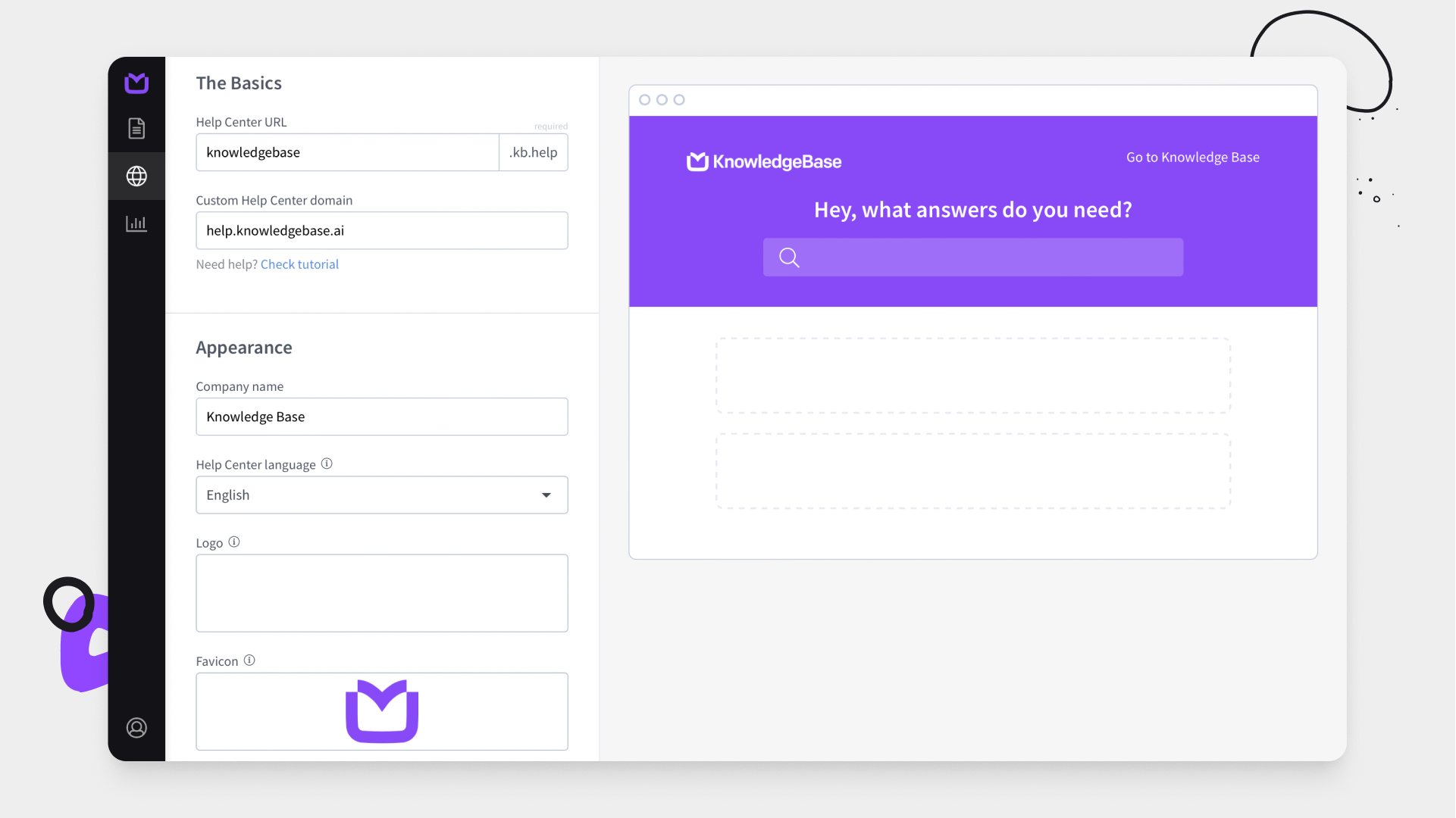 screenshot of KnowledgeBase
