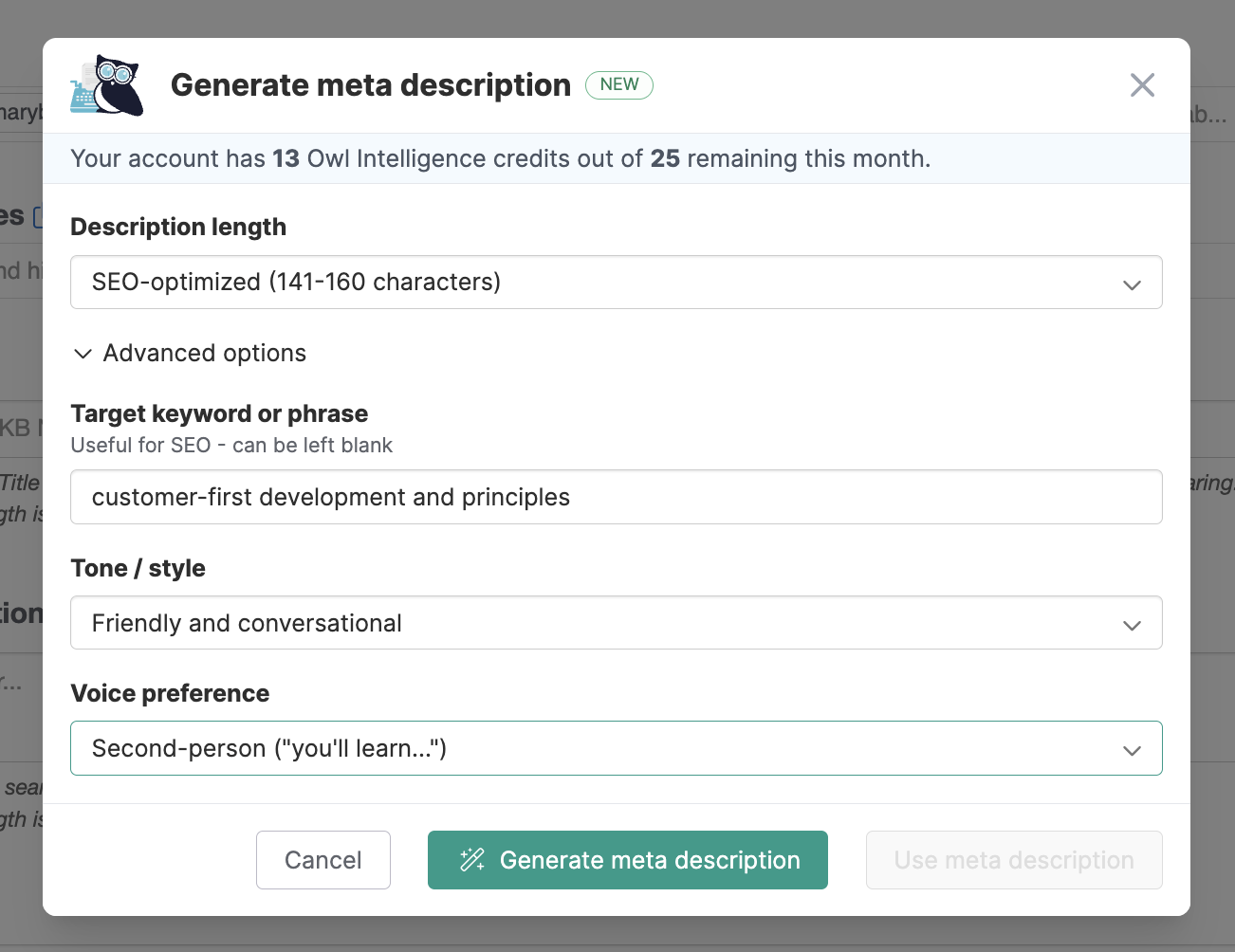 screenshot of KnowledgeOwl
