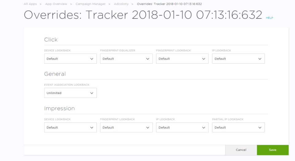 screenshot of Kochava