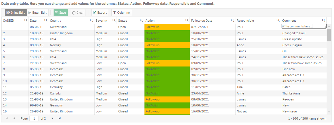 screenshot of Komment