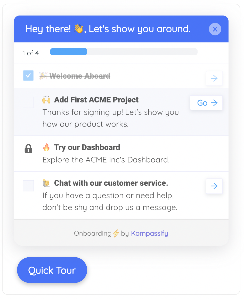 screenshot of Kompassify