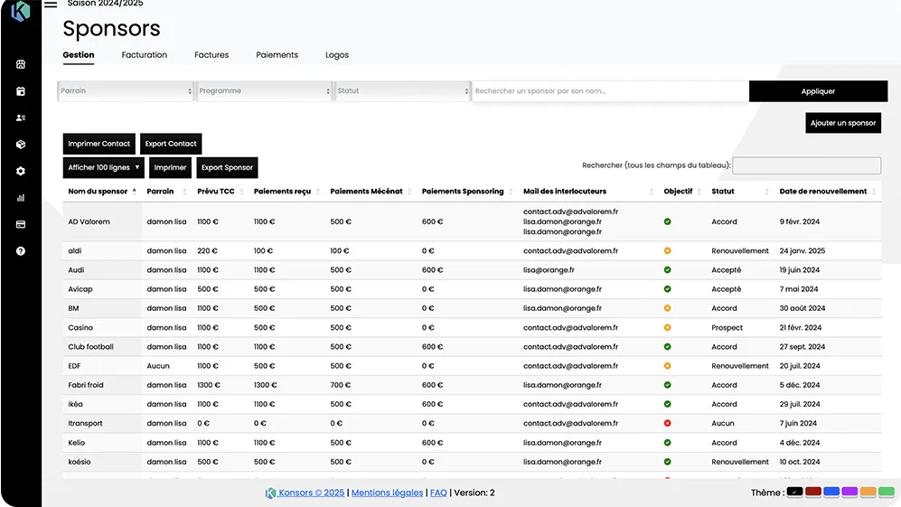 screenshot of Konsors