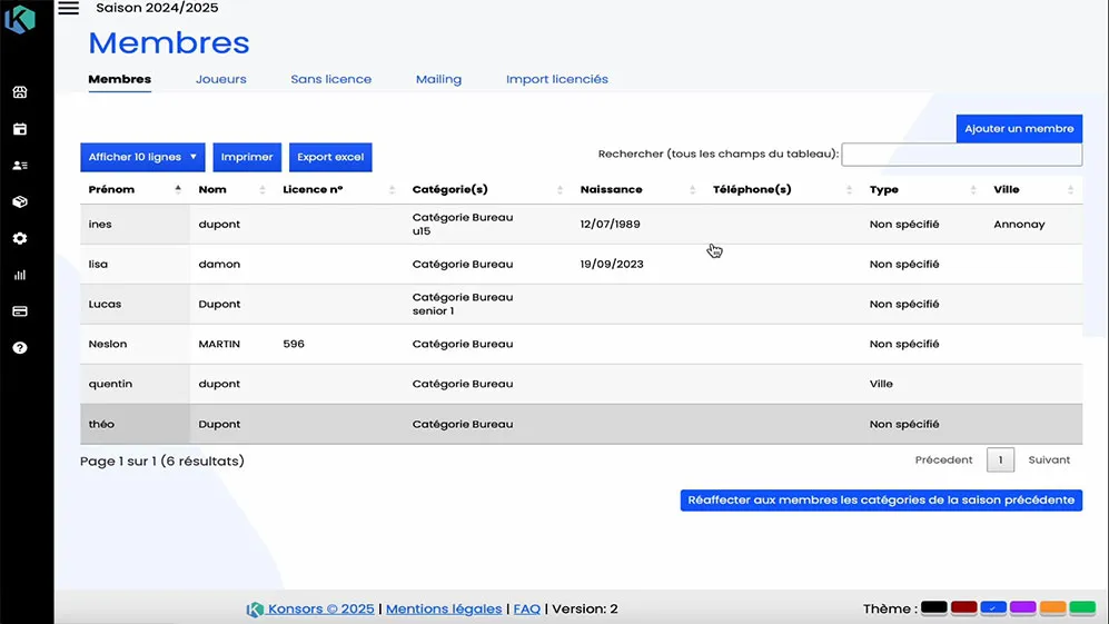 screenshot of Konsors