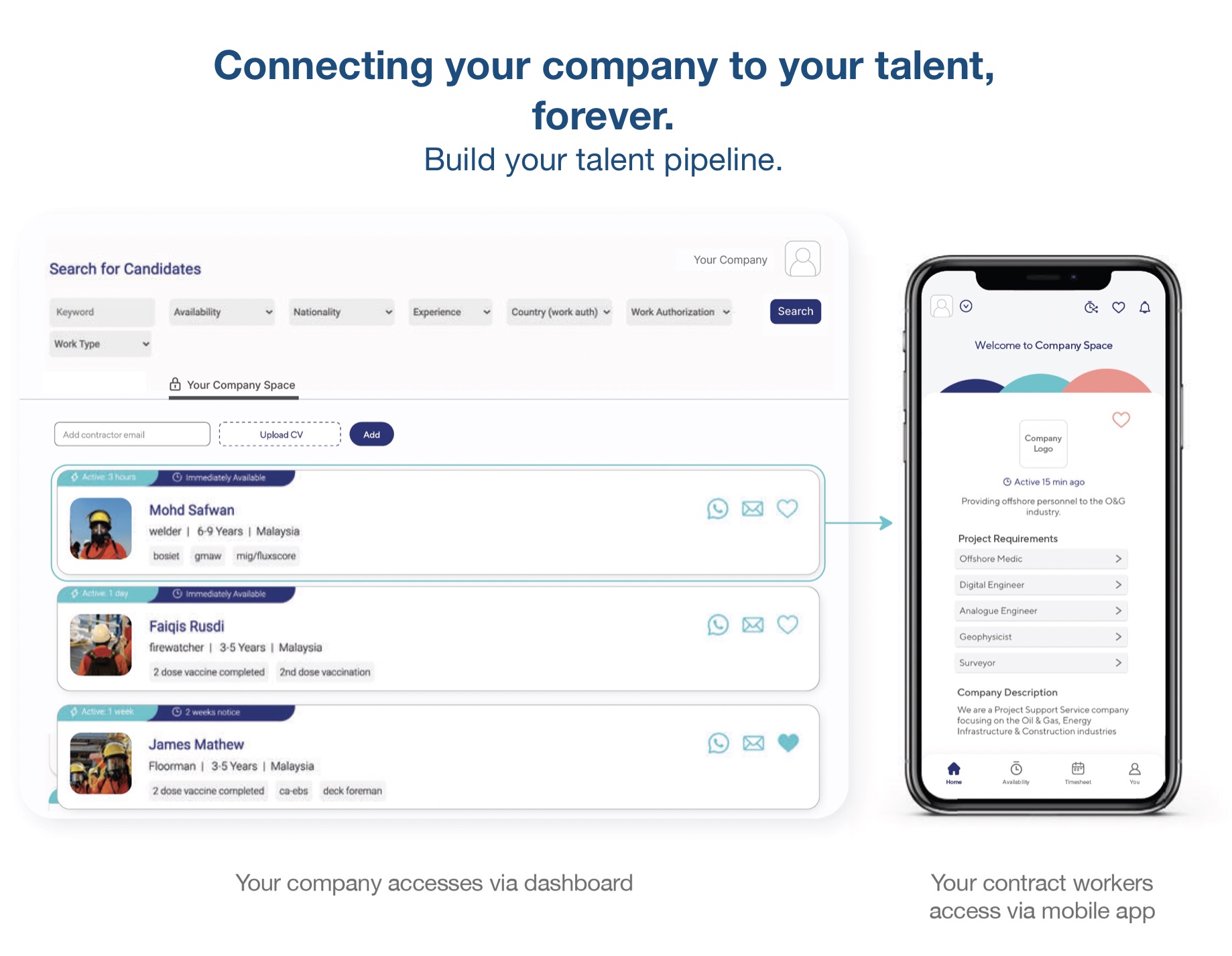 screenshot of KontactApp