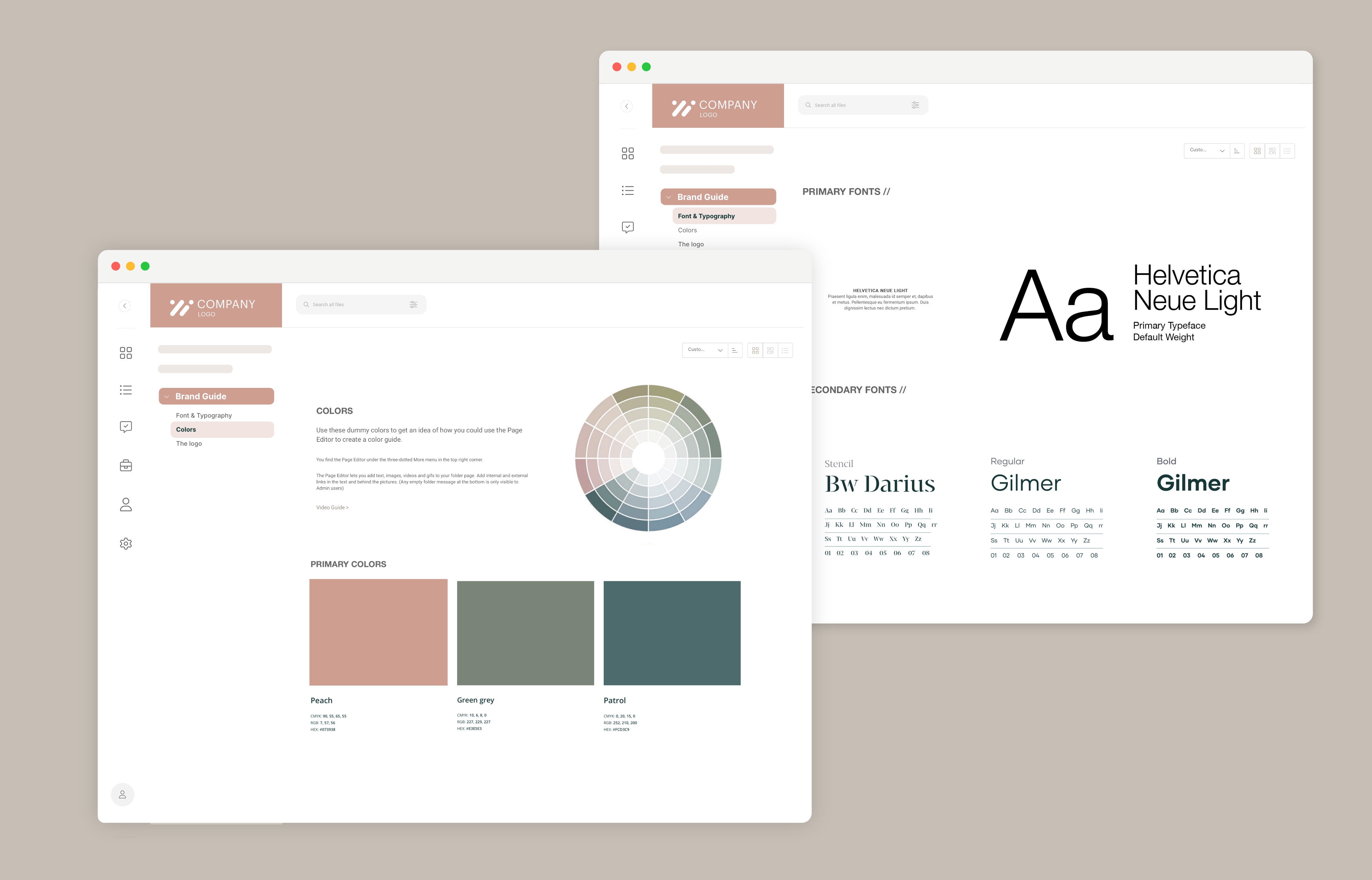screenshot of Kontainer