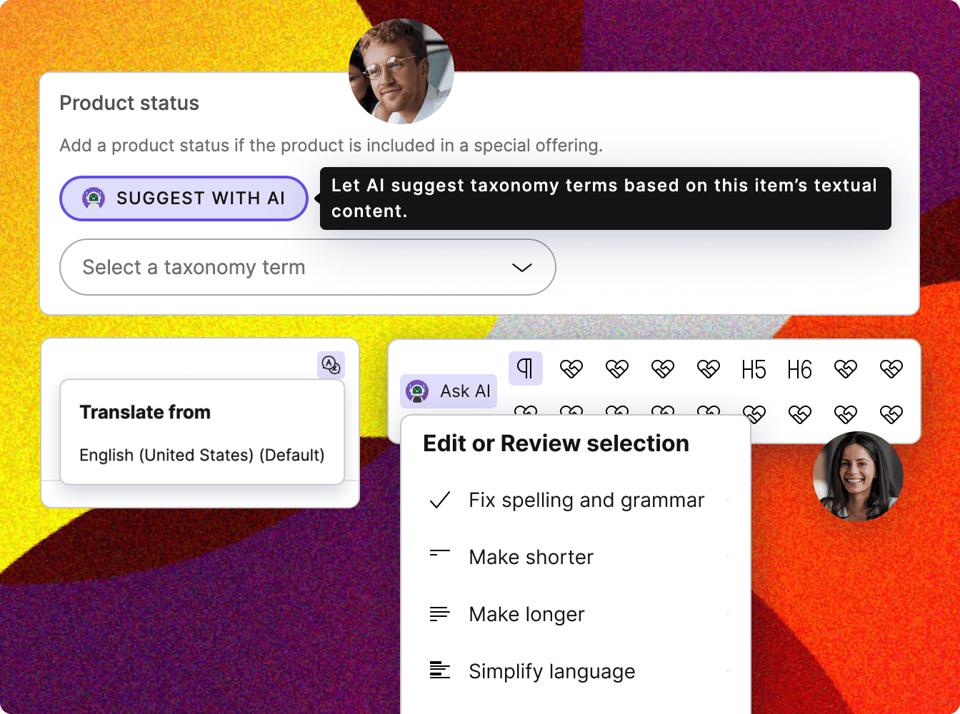 screenshot of Kontent.ai