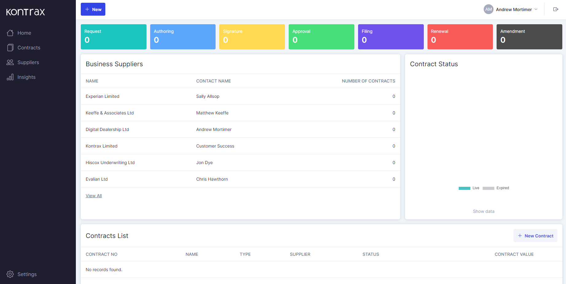 screenshot of Kontrax