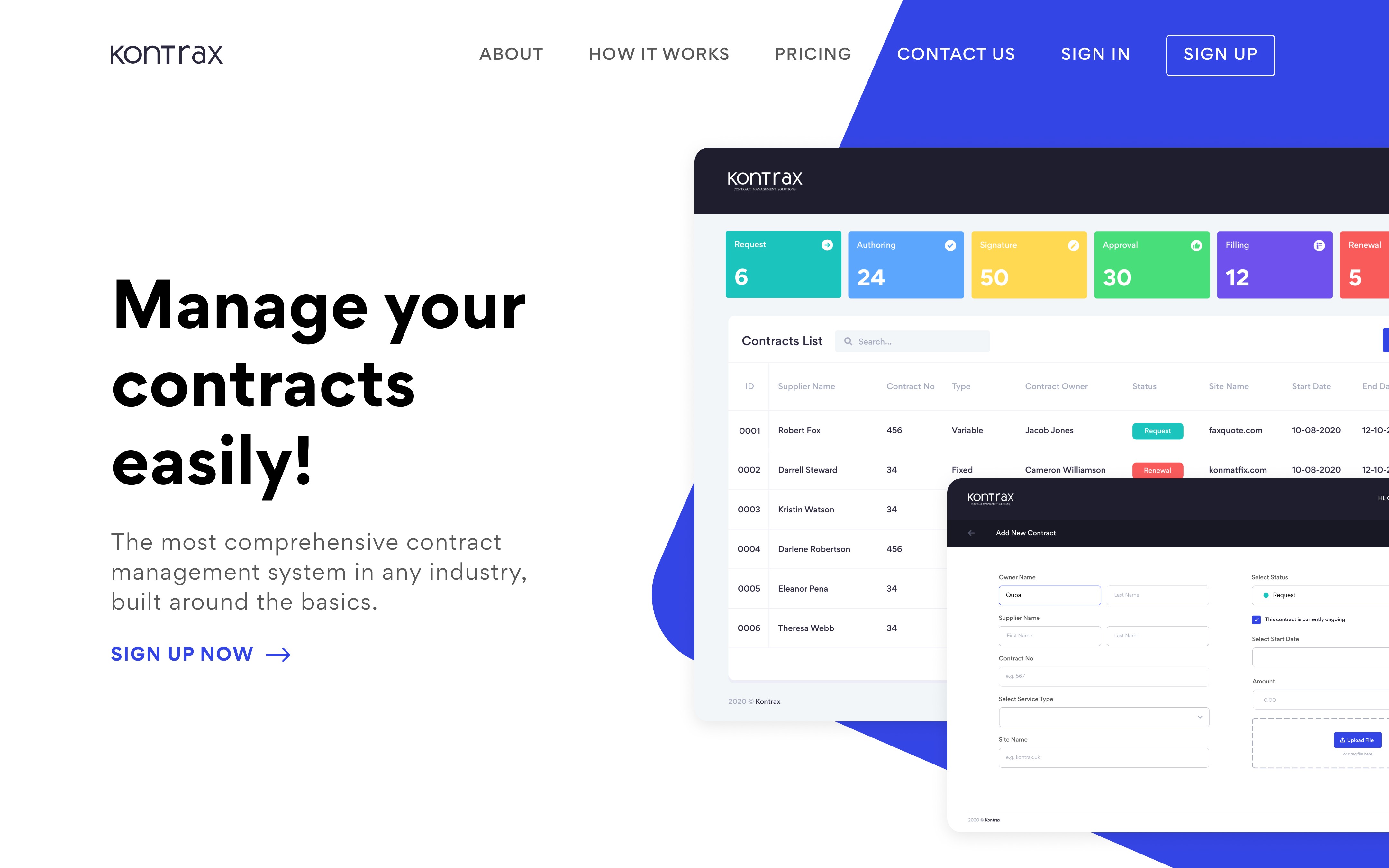 screenshot of Kontrax