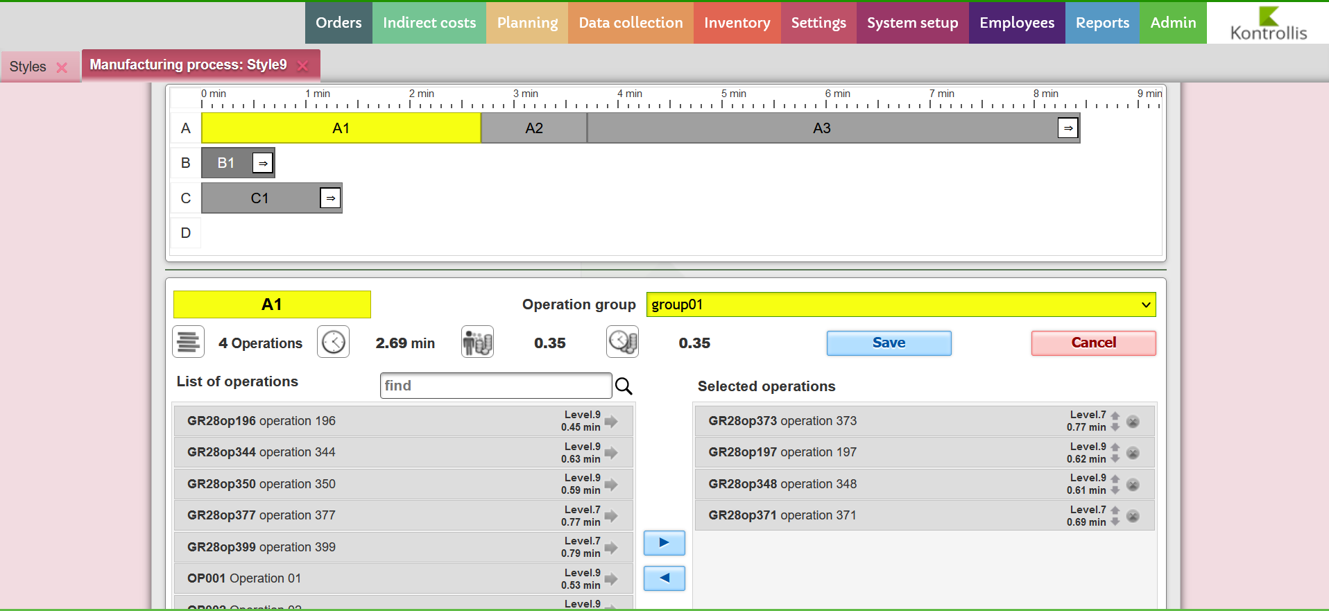 screenshot of Kontrollis