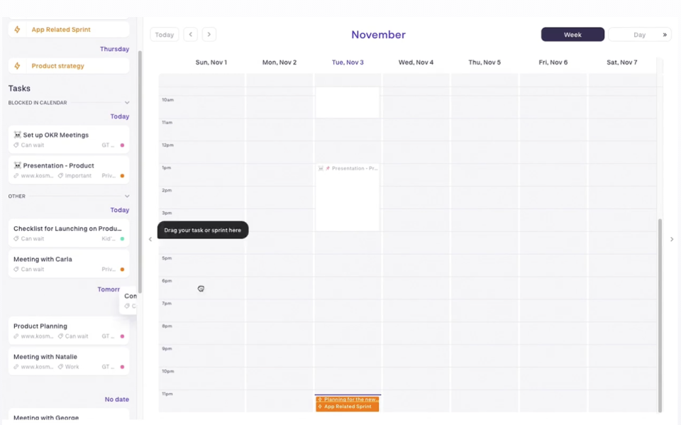 screenshot of KosmoTime