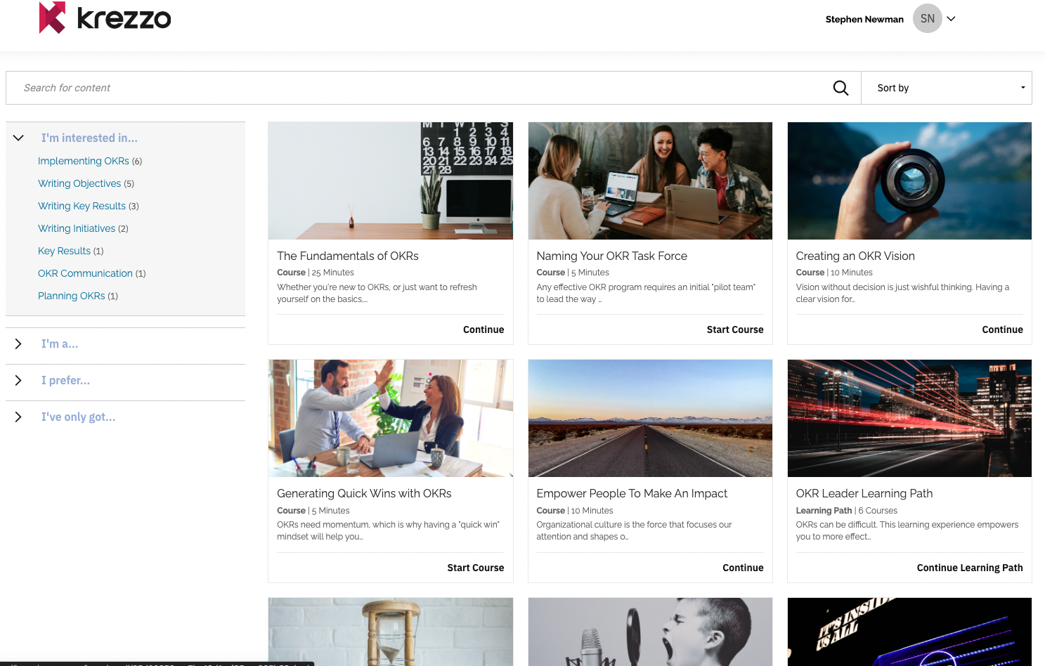 screenshot of Krezzo