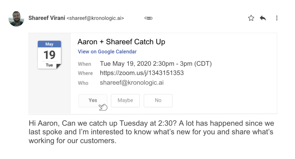 screenshot of Kronologic