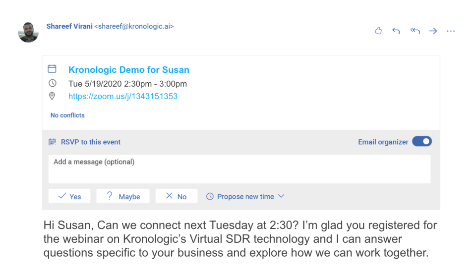 screenshot of Kronologic