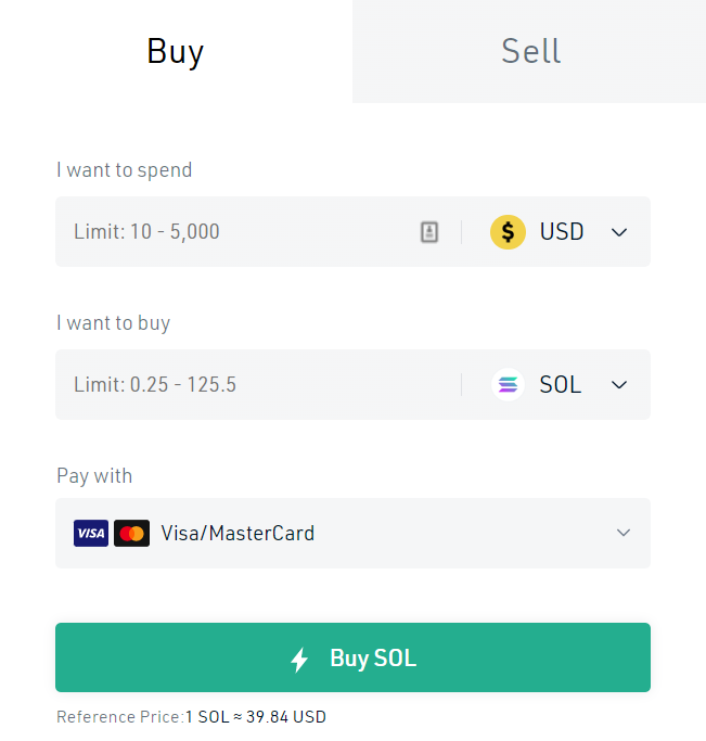 screenshot of Kucoin