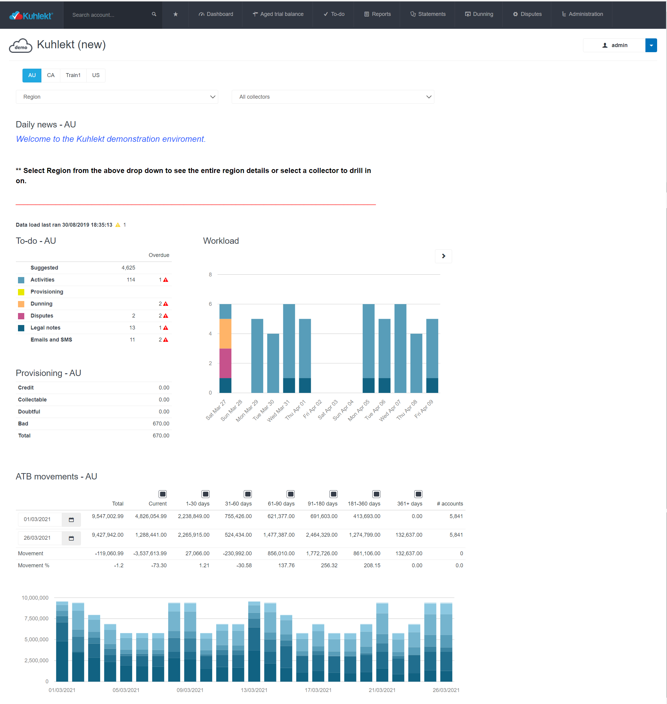 screenshot of Kuhlekt