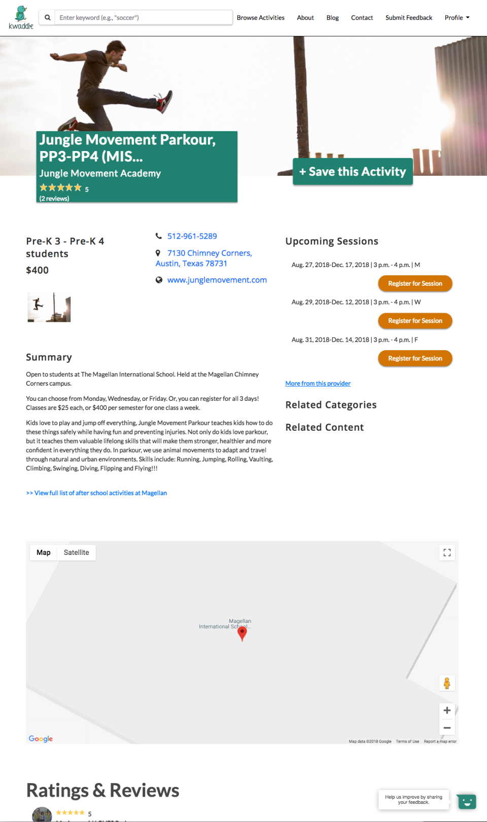 screenshot of Kwaddle