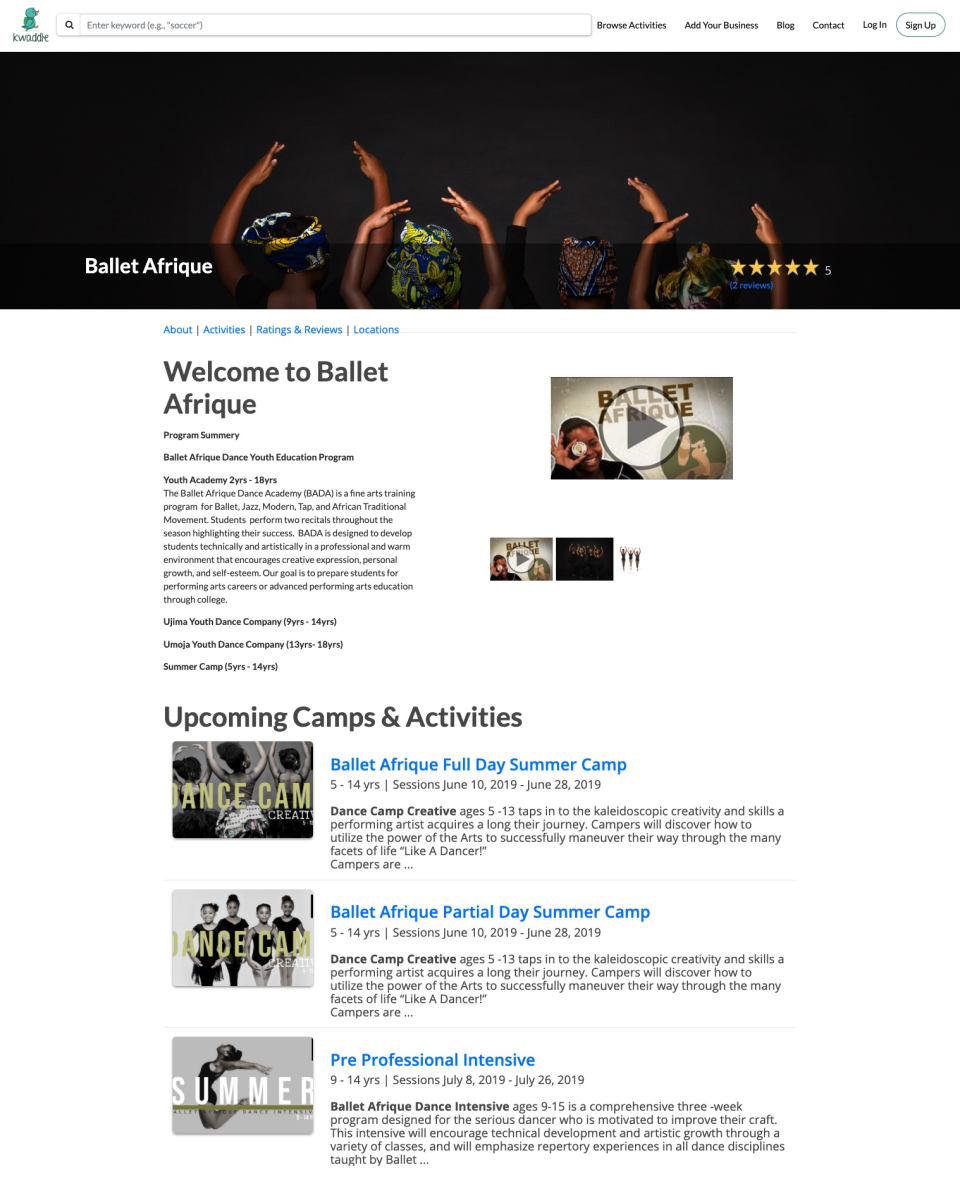 screenshot of Kwaddle