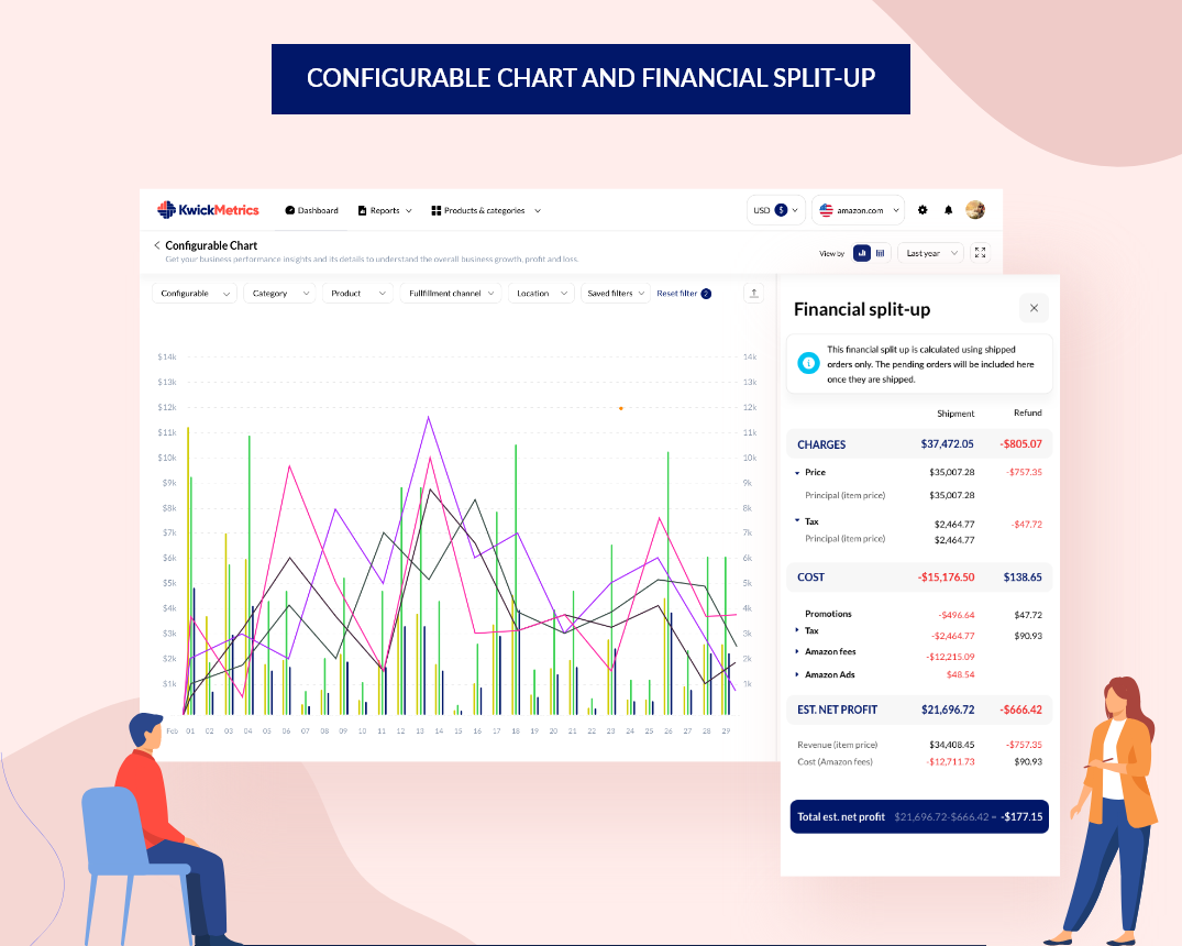 screenshot of KwickMetrics