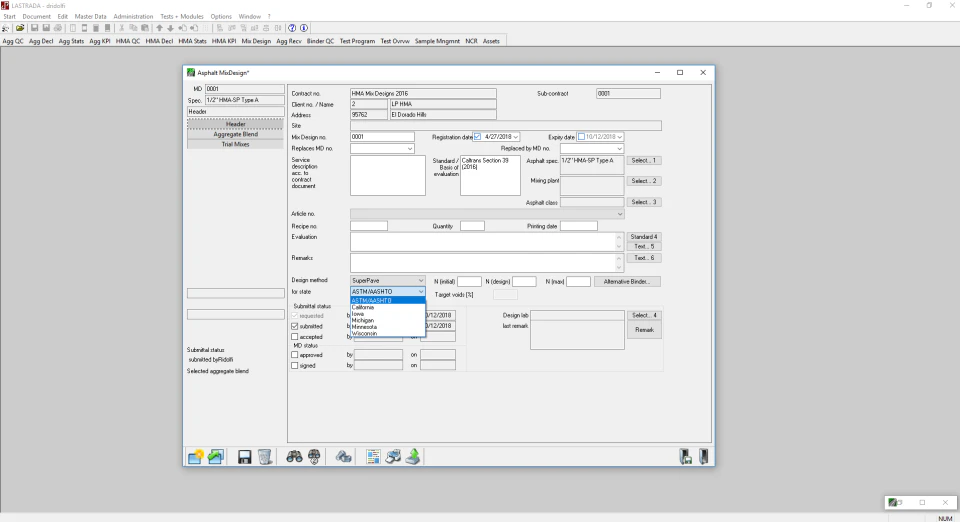 screenshot of LASTRADA